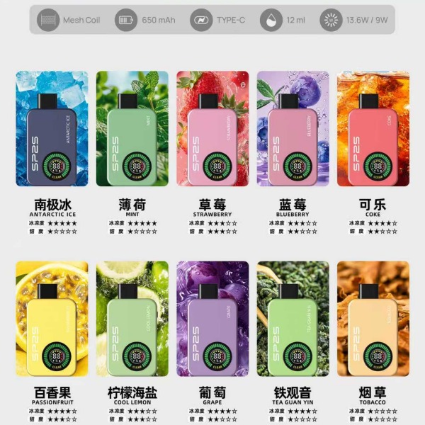 SP2S12000口 拋棄式電子煙 SP2S電子煙 線上購買